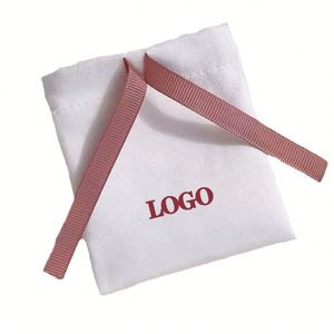 Sacs à cordon en daim de luxe, sacs cadeaux de Noël personnalisés, pochette en velours doux pour bijoux, emballage de boucles d'oreilles, cadeau de mariage - Product Image 6