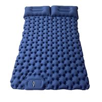 Matelas de camping gonflable double portable, imperméable, pour tente, voyage, randonnée, camping en voiture