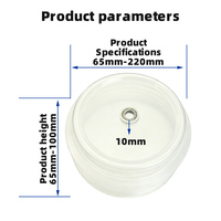 Cache-poussière transparent sur mesure OEM pour scie cloche 65-220 mm pour perçage mural et de plafond