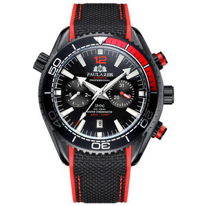 Reloj Deportivo PAULAREIS para Hombre, Totalmente Automático, Mecánico, de Aleación, con Cristal Luminoso, Correa de Lona y Goma, Resistente al Agua 30 bar, Multifunción - Product Image 2