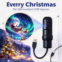 Lampe de projection de Noël, projecteur d'arbre de Noël USB flexible 2026, lampe de projection USB pour chambre d'enfant