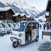 Precio DE FÁBRICA DE China Venta caliente Tuktuk Carga rápida Cabina cerrada Pasajero Llevar Scooter eléctrico Triciclo Ancianos Viaje diario