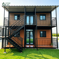 YITOP Maison d'appartement modulaire préfabriquée en acier léger, à assemblage rapide, portable, respirante, au design moderne et extensible