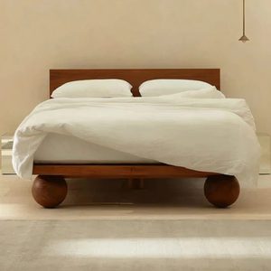 Premium Mango Wood King Size <b>Bed</b> Solid Wood <b>Frame</b> Natural Hardwood Bedroom Furniture for Modern Home and Hotel Interior - Product Image 3