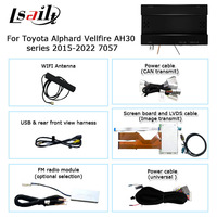 Lsailt Wireless Carplay Android Auto Interface Box pour Toyota Alphard Vellfire AH30 Series 2015-2022