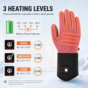 Gants chauffants ultra-fins pour femmes, pour le bureau, le travail sur ordinateur, l'arthrite de <span class=keywords><strong>Raynaud</strong></span>, chauffe-mains électriques, gants chauffants thermiques pour la frappe - Product Image 5
