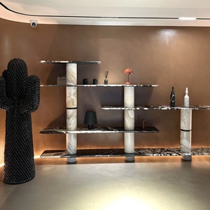 Design di moda grande arredamento in marmo <span class=keywords><strong>soggiorno</strong></span> mobili di lusso <span class=keywords><strong>libreria</strong></span> moderna - Product Image 1