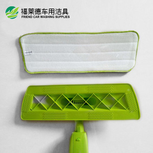 Microfiber <b>Flat</b> <b>Mop</b> Replacement Pads Rectangle Hook And Loop Fastener For Floor Cleaning - Product Image 2