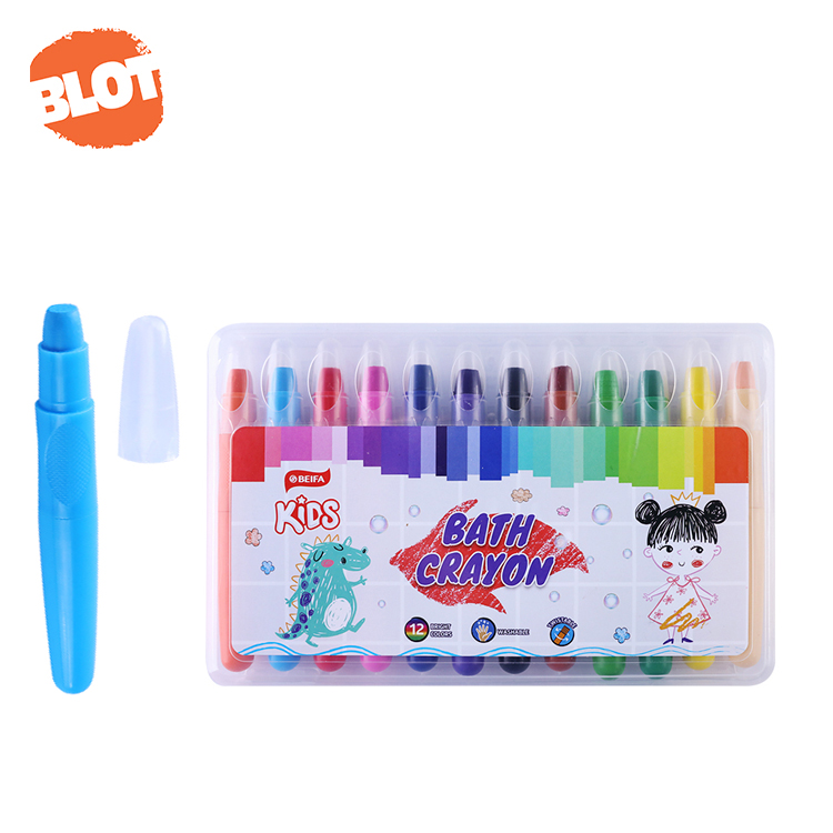 Набор флуоресцентных детских карандашей BLOT BRCY00028 для стеклянной поверхности в ванную комнату, не токсичный карандаш
