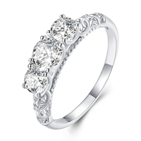 Nouvelle bague en argent de luxe en zircon s925, bracelet en platine plaqué vent froid exquis BSR318