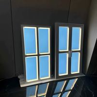 Panneau LED de plafond à lumière solaire virtuelle verticale, lumière du jour naturelle dynamique, lumière solaire artificielle, fenêtre de toit