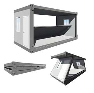 베스트셀러 20피트 친환경 맞춤형 사이즈 및 색상 빠른 시공 Z 타입 플랫팩 접이식 스틸 컨테이너 하우스 - Product Image 1