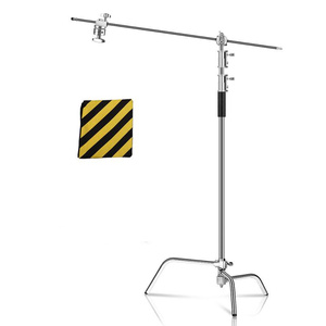 Kit de support d'éclairage en acier inoxydable DB 3.2M avec bras transversal et tige d'extension, accessoires de studio photo pour la photographie de produits avec flash. - Product Image 1