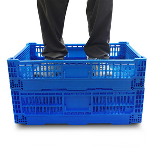 Cajas de plástico plegables de 600x400x140 mm, cajas de almacenamiento de alta resistencia para logística y exhibición en supermercados - Product Image 3