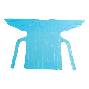 Lioncare ชุดยา CPE สีฟ้ากันน้ำแบบใช้แล้วทิ้งพลาสติกโพลีเอทิลีนสำหรับโรงพยาบาล - Product Image 3