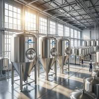 Fermenteur de 30 bbl pour grande brasserie en acier inoxydable