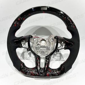 Volante Deportivo de Fibra de Carbono Roja con Pantalla LED para Hyundai Elantra N I30N I20N <span class=keywords><strong>Kona</strong></span> N 2019-2025, Venta Directa de Fábrica - Product Image 2