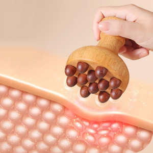 Holztherapie-Massage werkzeuge Holzkörper bürste Faszien blaster Meridian Druck bürste Körperform ung Profession elle Mader oterapia - Product Image 5