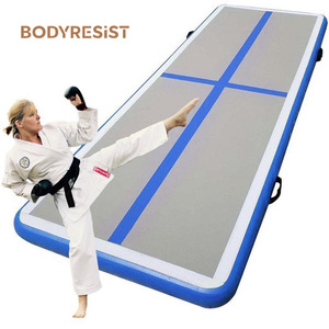 Tapis de gymnastique gonflable avec logo personnalisé pour piste d'air de gymnastique pour enfants tapis de culbutage de 8 pouces d'épaisseur <span class=keywords><strong>airtrack</strong></span> - Product Image 1