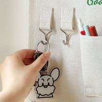 Sac de rangement suspendu pliable et détachable, 6 couleurs, double niveau, en coton non tissé, pour armoire, derrière la porte, organisateur mural pour chambre à coucher