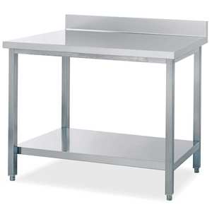 Edelstahl-Arbeitstisch Muebles comerciales 1000x700x85 0/950 MM Dimensiones Características Arbeitsplatte Mit Aufkantung Ablageboden - Product Image 1