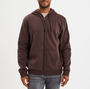 Sudadera con capucha de forro polar con cremallera para hombre, con acabado desgastado, lavado ácido y dobladillo sin rematar, corte regular, estilo streetwear audaz de primavera, moda personalizada - Product Image 5