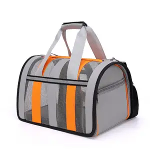 مقبض مخصص من IFLT حقيبة سفر بتصميم حقيبة حمل حيوانات أليفة قابلة للطي لنقل الكلاب والقطط