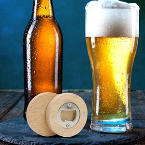 Custom Logo Portable Eco-friendly Wooden Bamboo <b>Fridge</b> Magnet Custom Beer Bottle Opener Promotional Gift - Product Image 6
