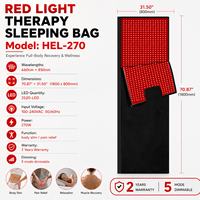 Sac de couchage de thérapie par lumière rouge 2520 LED 660nm 850nm Couverture enveloppante infrarouge proche pour tout le corps Récupération musculaire Relaxation des articulations