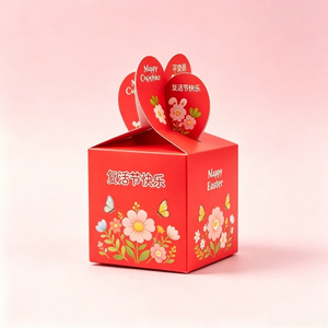 Cute Bear Unicorn <strong>Easter</strong> <strong>Gift</strong> <strong>Box</strong> Heart Top Foldable Paper <strong>Box</strong> <strong>Easter</strong> Party Candy Fruit Packaging <strong>Box</strong> - Product Image 5
