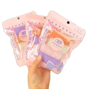 Yuhuan Hair <b>Rollers</b> Cylindrical Plastic <b>Heatless</b> Snap Type Mixed Colors 4 Pieces Per Pack General Use - Product Image 4