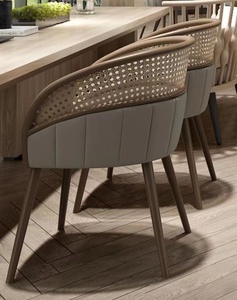 <span class=keywords><strong>Chaise</strong></span> de Restaurant, <span class=keywords><strong>Cuisine</strong></span> et Salle à Manger <span class=keywords><strong>en</strong></span> Bois et <span class=keywords><strong>Rotin</strong></span>, Dossier <span class=keywords><strong>en</strong></span> <span class=keywords><strong>Rotin</strong></span> avec Coussin Moelleux, Échantillon Gratuit - Product Image 5