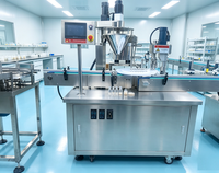 Machine de remplissage et de bouchage automatique monobloc pour flacons de poudre, machine de remplissage, de bouchage et de sertissage pour flacons cosmétiques