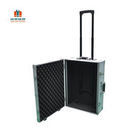 Valise à roulettes en aluminium pour accessoires de jardin, boîte de rangement légère et durable avec cadenas, support OEM ODM personnalisé