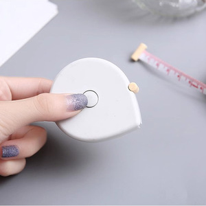 Water Droplet Automatic Retractable Health Measuring Tape 150cm <b>Mini</b> Soft Tape Measure For Waist Body Contour Measurement - Product Image 2
