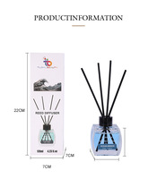 Diffuseur de parfum de luxe en verre pour voiture avec parfum naturel de pastèque à évaporation naturelle pour la maison et la voiture, emballage portable