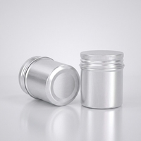 Boîte ronde hermétique en aluminium, conteneur métallique personnalisé avec logo, pot en métal à couvercle vissé pour dentifrice et comprimés