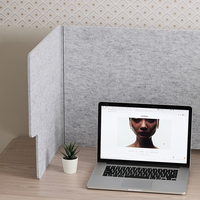 Écran de bureau acoustique en polyester insonorisant CA65 REACH ROHS, écologique, pliable, cloison acoustique en PET pour bureau