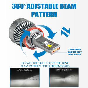 Bombilla de Faro LED H7 Súper Brillante 600W 90000lm 6500K Canbus Focos para Coche Hb3 Hb4 9005 9006 Led H1 H4 H11 H1 Luces LED para Coches - Product Image 4