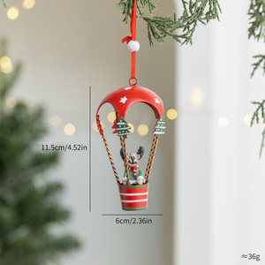 Nouvelle Décoration de Noël 2026 : Pendentif Père Noël Parachutiste, Bonhomme de Neige et Élan Mignon pour Arbre de Noël – Idéal Cadeau - Product Image 6