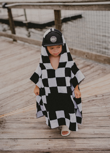 OEM/ODM Poncho Asciugamano Assorbente a Quadri Unisex per Neonati e Bambini, <span class=keywords><strong>Accappatoio</strong></span> da Bagno, Asciugamano con Cappuccio per Spiaggia e Attività all'Aperto - Product Image 2