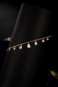 สร้อยข้อมือทองคำขาวแท้ 18K ประดับเพชรทรงกลมเจียระไนแบบบริลเลียนท์ น้ำหนัก 0.63 กะรัต เพาะเลี้ยงในห้องปฏิบัติการ |   เพชรทรงกลมเจียระไนแบบบริลเลียนท์ ผลิตในห้องปฏิบัติการ - Product Image 3