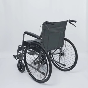 Silla de Ruedas Manual Plegable de Acero al Carbono de Alta Calidad con Diseño de Inodoro para Personas Mayores - Product Image 4