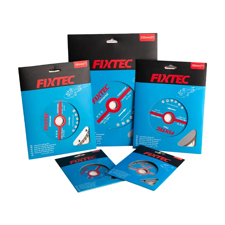 FIXTEC Aksesori alat listrik Gerinda gergaji pemotong cakram pisau pemotong ubin berlian pisau pemotong cakram