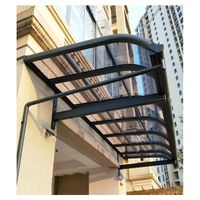 Auvent mural en polycarbonate pour toit de jardin en aluminium
