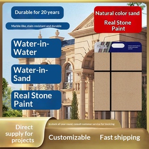 Peinture murale extérieure, pierre acrylique, <span class=keywords><strong>sac</strong></span> <span class=keywords><strong>d</strong></span>'eau coloré, sable, couleur naturelle, peinture de pierre véritable, fabricants - Product Image 5