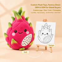 Peluche personnalisée en forme de fruit du dragon, peluche de fruit sur mesure, échantillonnage rapide, peluche en coton PP doux pour souvenir ou cadeau promotionnel