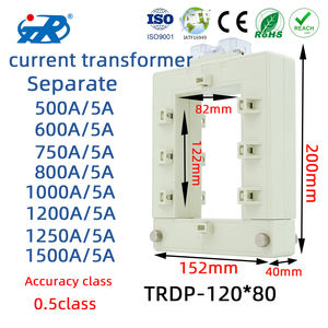 CT de type ouvert TR DP-120*80, entrée 500-1500A, sortie 5A, appliqué à la modernisation des réseaux électriques urbains et ruraux - Product Image 2