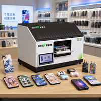 Printer UV Otomatis Mini A5 Flatbed dengan Lampu UV untuk Cetak Casing Ponsel dengan Print Head XP600 Terbaru