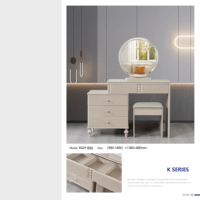 Ensemble de chambre à coucher de luxe au design moderne, lit confortable, ensemble de chambre à coucher 5 pièces avec table de chevet double